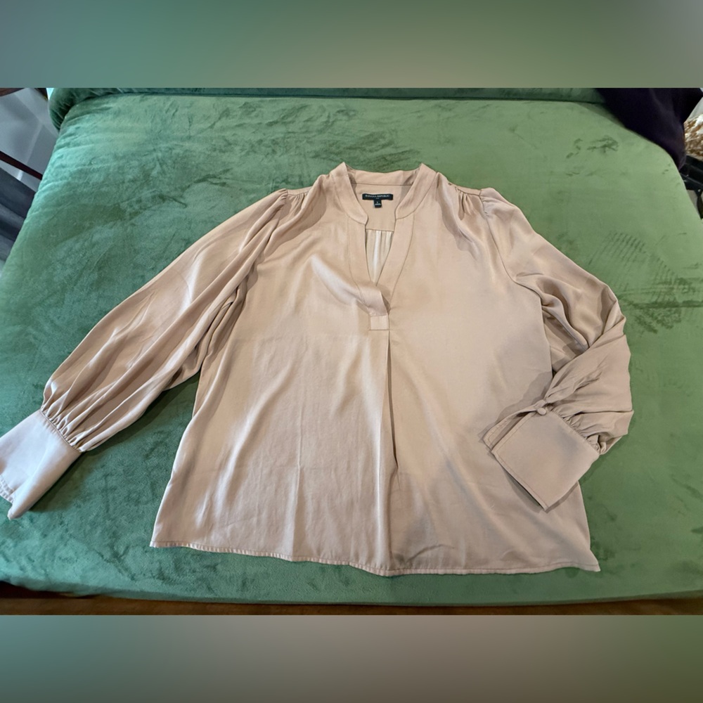 Banana Republic Factory Volume Sleeve Blouse .. sz L